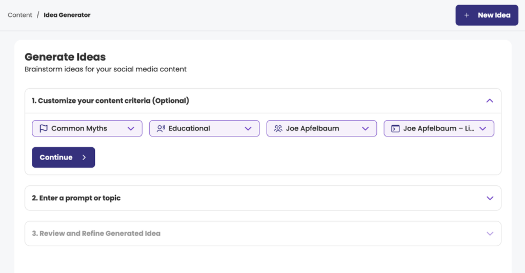 4 Content Ideas in Seconds How the evyAI AI Idea Generator Helps You Never Run Out of Posts - Image 1